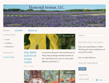 Tablet Screenshot of elementalaromas.com